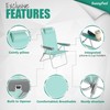 SUNNYFEEL Oversized Tall Folding Beach Chair Lightweight, 17" Portable Sand