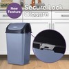 Superio Kitchen Trash Can 13 Gallon with Swing Lid, Plastic