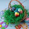 JOYIN 8oz Easter Grass, Pure Dark Green Recyclable Paper Grass,