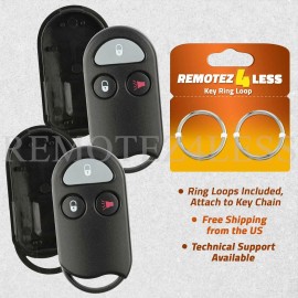 Remotez4less 2 for 1998 1999 2000 Nissan Frontier Remote Shell Case Car Key Fob Cover