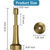 2PCS Bronze Spring Door Stopper – 4.33” Wall Mount Aluminum