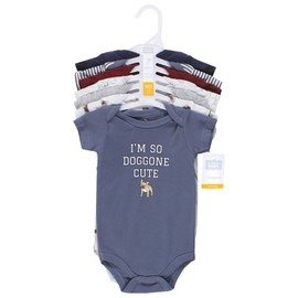 Hudson Baby Unisex Baby Cotton Bodysuits, Boy Dogs, 18-24 Months