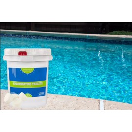 1" Inch 99% Trichloro Stabilized Swimming Pool Chlorine Tablets (Various Amount) - 35 lbs.