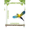 FlidRunest Bird Parrot Swing Toy, Natural Pepper Wood Bird Perch