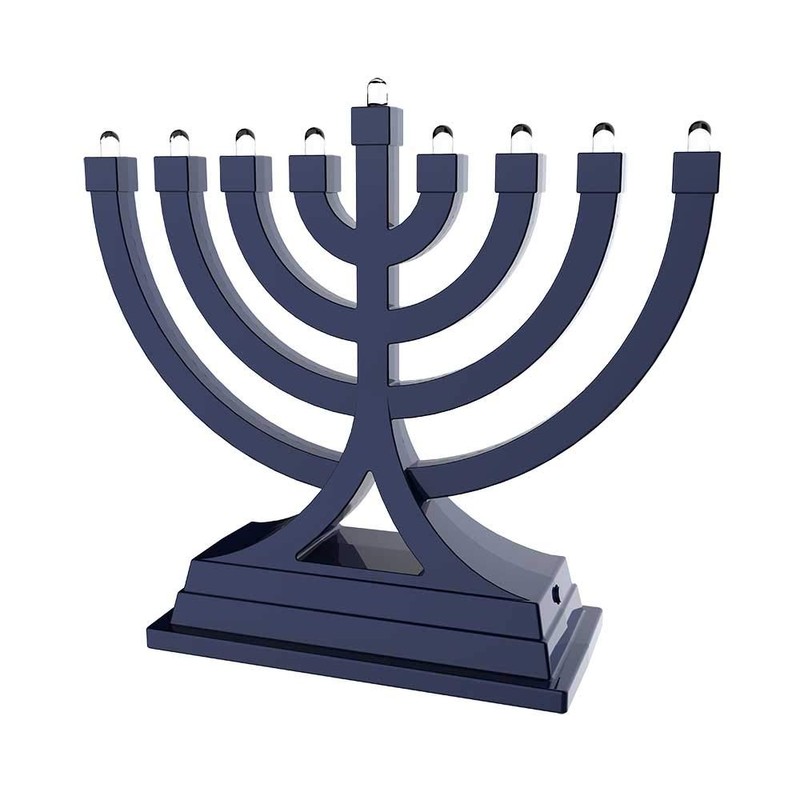 Zion Judaica Mini LED Hanukkah Menorah Battery or USB Operated