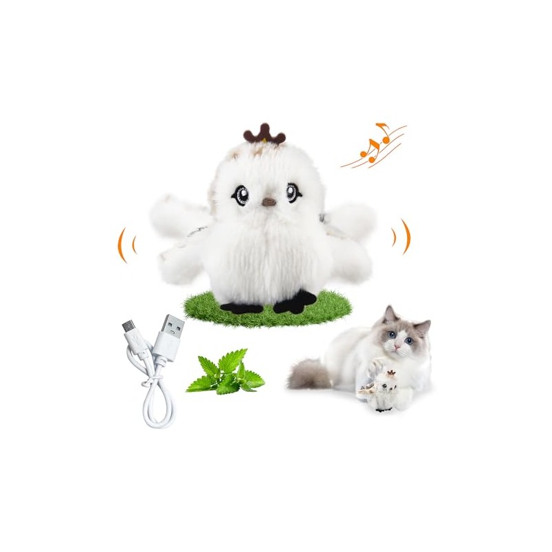 PETGEEK GiGwi Cat Toys Interactive, Bird Chaser Toy (prince, Flapping)