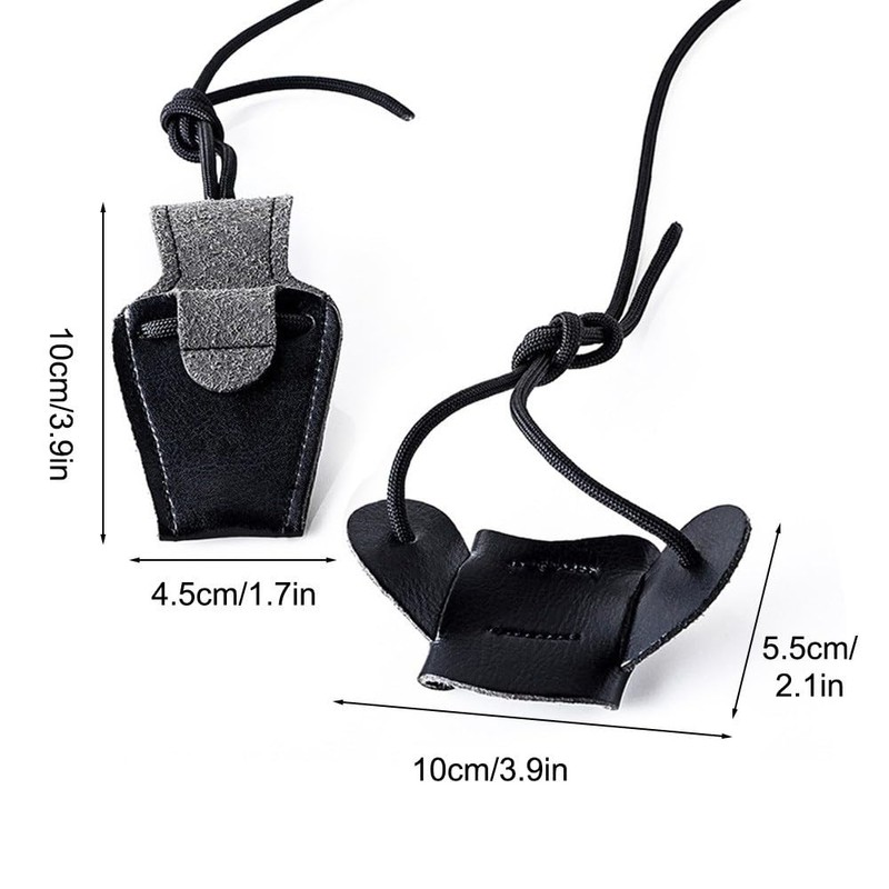 DONGKER Longbow Stringer, Thickened Nylon Recurve Tensioning Cord, Leather Long