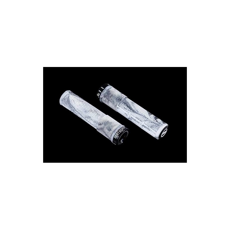 DMR Deathgrip 2 Flangeless Handlebar Grips (Snow Camo, Thick)