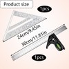 Set Square, 30cm Straight Ruler and 24cm Set Square, Precision