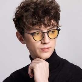 ANYLUV Blue-Light Glasses Men Gaming-Glasses: Blue Light Blocking Glasses with Lightweight Carbon Fibre for Eye Protection