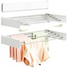 BOQORAD Clothes Drying Rack Wall Mounted 32“,Drying Rack Clothing Wall