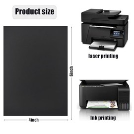 Smanzu 50 Pack 4x6 Black Cardstock Paper Blank Thick Heavyweight 92lb Card Stock for Making Index Cards, Invitations cards, Postcards