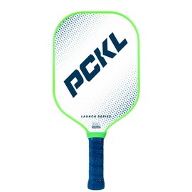 PCKL Launch Series Pickleball Paddle Racket | USA Pickleball Approved (USAPA) | Fiberglass Face with Large Sweet Spot | Honeycomb Core (White)