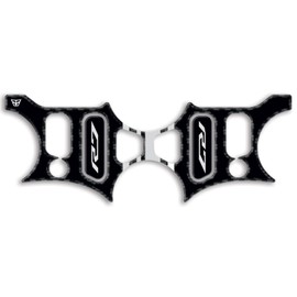 Resin Bike Motorcycle 3D Stickers Compatible with Yamaha YZF R7 2021-2025 Black. Steering Plate Protection from Impact and Scratches. Sticker 3D Resin Gadget Moto