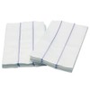 Busboy+Linen+Replacement+Towels%2c+White%2fBlue%2c+13+x+24%2c+1%2f4+Fold%2c+72%2fCarton