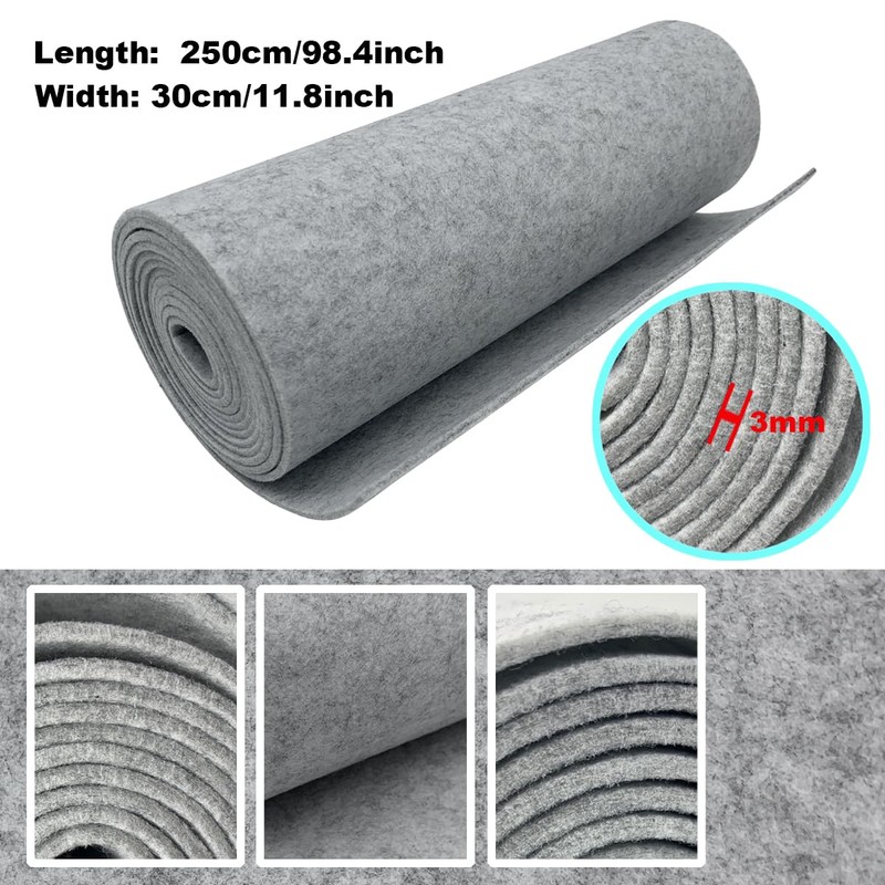 EDGEAM Felt Fabric Felt Roll 30 cm x 250 cm