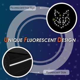 SugarFox 63L Car Trunk Organizer for SUVs & Small/Midsize Cars - Fluorescent Design, Waterproof, Collapsible with Adjustable Straps (Black-M004)