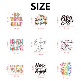 WD&CD 100PCS Inspirational Laser Stickers, Aesthetic Stickers Decal, Waterproof Stickers for Water Bottles Laptop Computer Phone Guitar