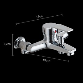 CQNZSNSG Bathtub Faucet,Wall Mounted Faucet,Shower Mixer,Shower Mixer,Hot and Cold,Wall Mount Bathtub Faucet,Brass Ceramics Bathtub Faucet with Sprayer,Shower Mixer with Diverter