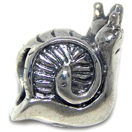 ICYROSE Solid 925 Sterling Silver Two Snails Charm Bead