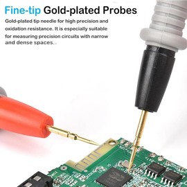 Multimeter Test Leads Kit,Clamp Tester Probe Test Probes Leads with Test Extension and Multimeter Accessories for Digital Multimeter & Clamp Meter(Includes Multimeter Lead and 2pcs Alligator