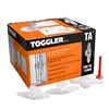 TOGGLER Toggle TA Hollow-Door Anchor, Polypropylene, Made in US,1/8" to