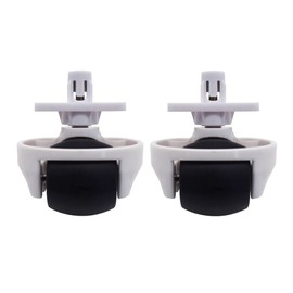 WYZBEN 2-Pack Front Casters Wheels Replacement Compatible with Roborock S4, S65, S65 Pure, S65 MAXV, S55 MAX, E4, S7,S70,S75 Vacuum Cleaner Robot, White