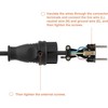Protective contact plug, 3 x earthing contact plugs and 1