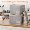 Lifewit 2 Pcs Wine Glass Storage Box with Dividers, Stackable
