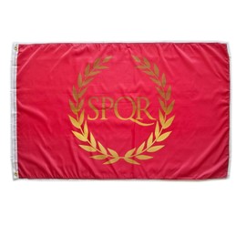 Pandiui23 Roman Empire Flag 5ft x 3ft Palo SPQR Flag