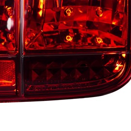 Carpartsinnovate Fits Sequential Tail Lights Brake Rear Lamps Turning Signal Red Clear