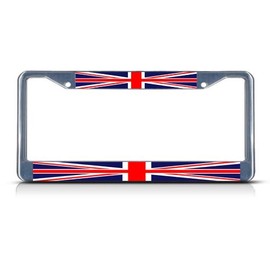 Fastasticdeals United Kingdom UK Flag License Plate Frame Tag Holder Cover
