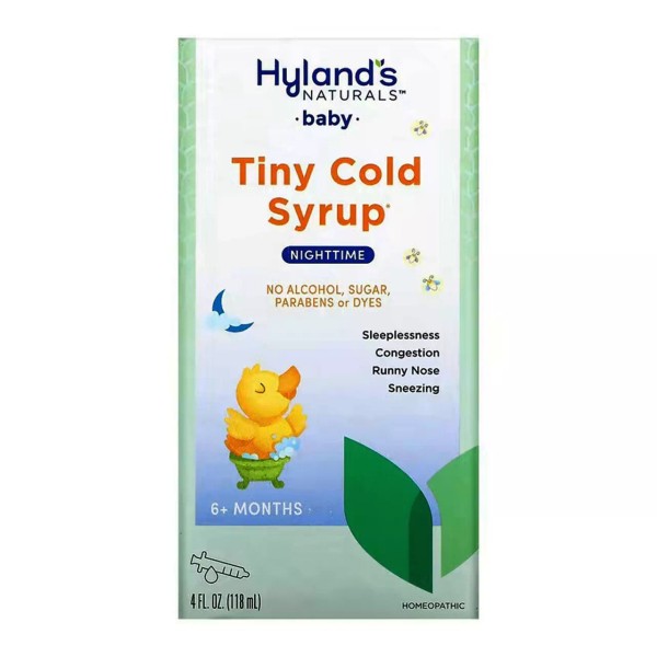 Hyland's Naturals Baby Tiny Cold Syrup, Nighttime, 4 oz