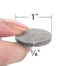 Felt Furniture Pads X-PROTECTOR - 48 Premium Felt Pads Floor Protector - Chair Felts Pads for Furniture Feet Wood Floors - Best Furniture Pads for Hardwood Floors - Protect Your Hard Floors! (Grey)