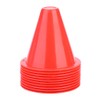 10 football Training Cones 8.5cm, Football Barrier Cones, Plastic Marker