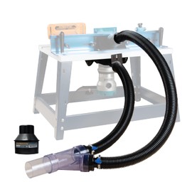 POWERTEC 70488 Dust Collector Fittings, Router Table Dust Collection System w/Y Fitting, Hoses, Reducers Shop Vac Works w/BOSCH PR20EVS, Makita & Porter Cable, Not Compatible with Lift Router Tables