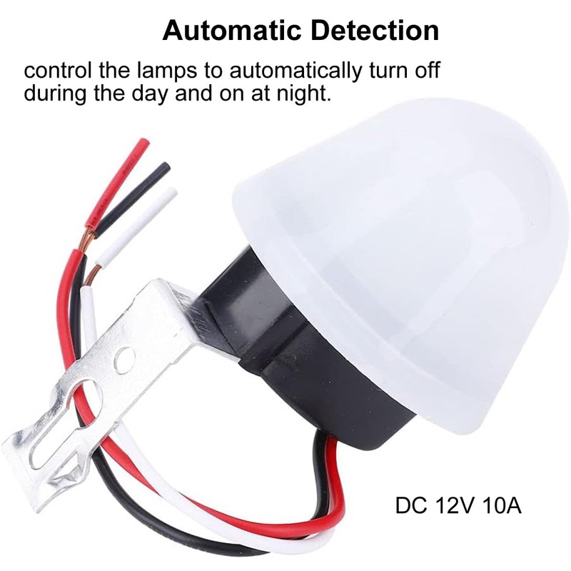 Greluma Pack of 2 DC 12V 10A Photo Switch Photocell
