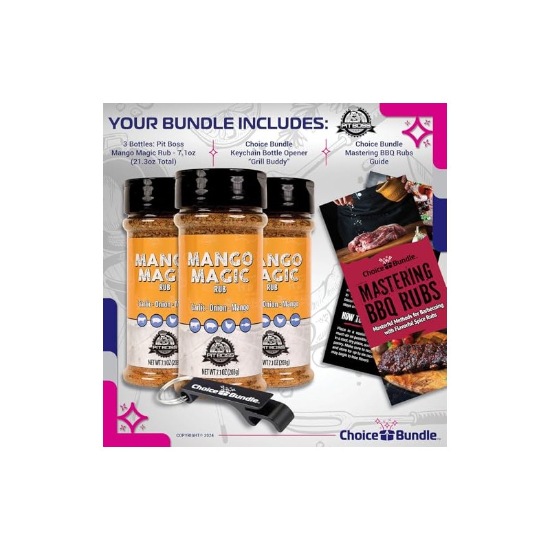 Pit Boss Mango Magic Premium BBQ Barbecue Mixed Seasoning Spice