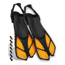 Yosoo Aletas Corta Natación Snorkeling Ajustable Adultos
