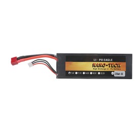 7.4V Lipo Battery 5200mAh 2S 50C Hard Case Lithium Polymer Battery with T Plug for 1/8 1/10 RC Cars Trucks