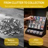 Detachable Trading Card Display Stand, Tiered Showcase and 5-Row Organizer