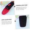 TEHAUX 3Pcs Shock Resistant Camera Lens Bags Neoprene Lens Storage