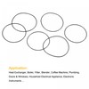 sourcing map 30-in-1 Nitrile Rubber O-Ring Set 38 mm 40