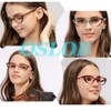 OSLOB 4 PACK Cat Eye Reading Glasses for Women Blue