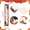 Aitsite Autumn Table Runner, Black Gold Table Runner, Pumpkin Autumn