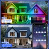 zoegi 200ft Outdoor LED Strip Lights Waterproof,Music Sync RGB IP68