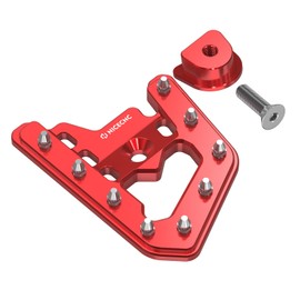 NICECNC Rear Foot Lever Peg Extender Brake Pedal Extension Aluminum Compatible with Yamaha Raptor 700 YFM700R 2006 2007 2008,Raptor 700R YFM700R 2009 2010 2011 2012 Red,See Fitments