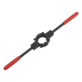 sourcing map Die Stock Handle Wrench, for Metric M10-M11 (Metric) / 3/8"-7/16" (UNC/UNF) / 30mm OD Round Dies, 30mm x 11mm Threading Die Holder with Plastic Handle