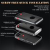 TECART Fit for Mazda Alloy Key Fob Cover Leather Key