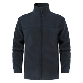 Men's Soft Polar Fleece Jacket with Pockets Lightweight Outdoor Recreation Full Zip Coat